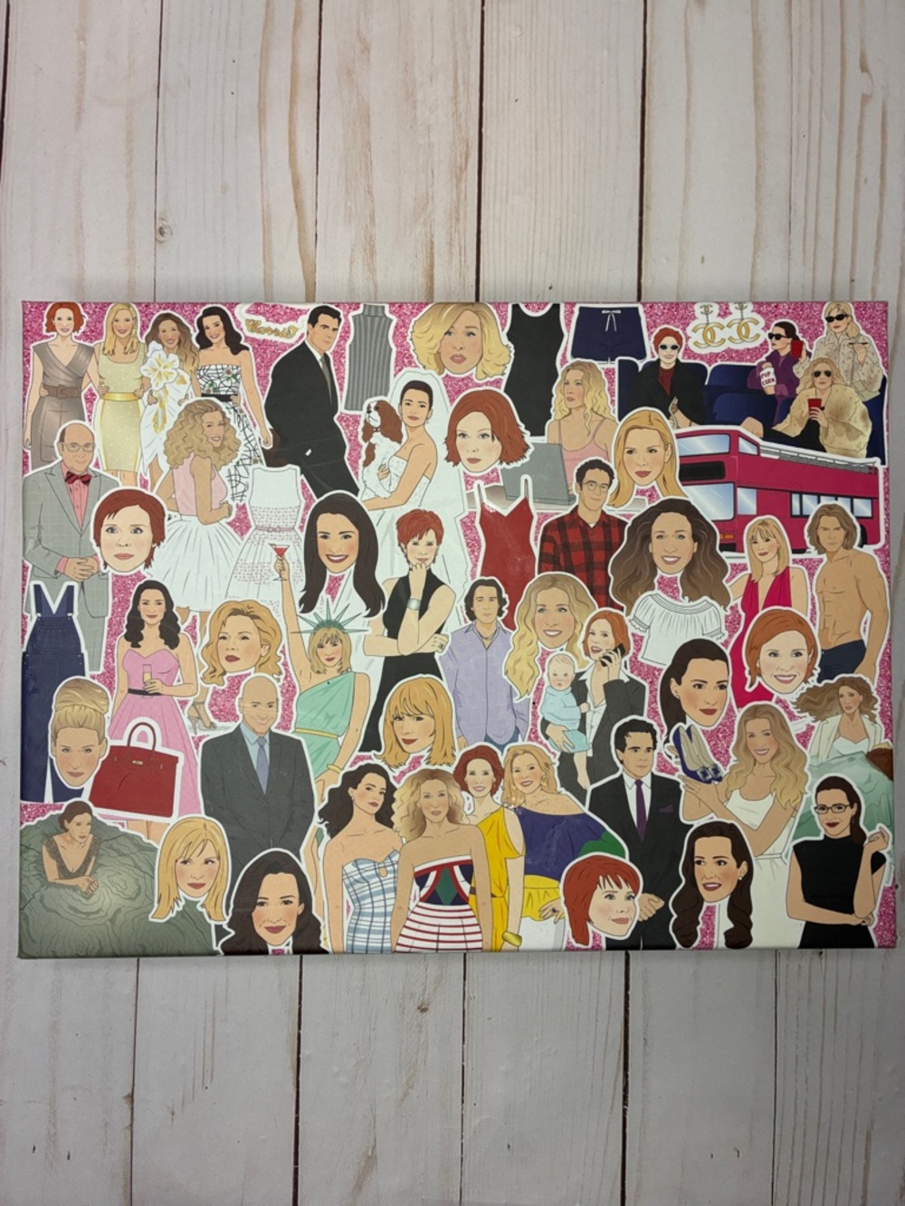 Like new 500 piece Sex and the City Collage Puzzle 18x24 inches